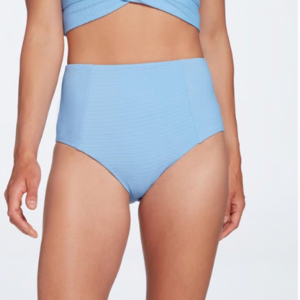 Calia Blue High-Waisted Bikini Bottoms